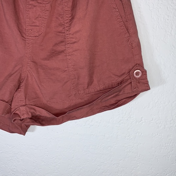 Vanilla Star Elastic Waistband Paper Bags Shorts in Tea rose size Medium - Picture 8 of 12